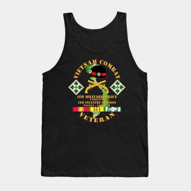 Vietnam Combat Veteran w 4th Military Police Co w 4th Infantry Division Tank Top by twix123844